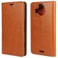 Crazy Horse Genuine Leather Wallet Case for Microsoft Lumia 950XL with Card Slots - Brown