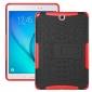 Shockproof Dual Layer Hybrid Kickstand Case For Samsung Galaxy Tab A 9.7 T550 - Red - Click Image to Close