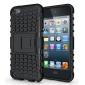 Armor Kickstand Hard & Soft Rubber Hybrid Case Cover For Apple iPod 5 6 7 Gen - Black