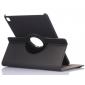 360 Degree Rotating Folio Jeans Cloth Skin PU Leather Case for 9.7-inch iPad Pro - Black