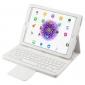 Detachable Wireless Bluetooth Keyboard PU Leather Case For 9.7-inch iPad Pro - White
