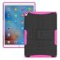 Hyun Texture ShockProof Dual Layer Hybrid Stand Protective Case For iPad Pro 9.7inch - Hot pink