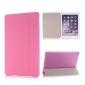 Ultra-Slim Transparent Plastic And PU Leather Smart Cover for iPad Pro 9.7 inch  - Pink