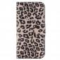 Leopard Pattern Magnetic Pu Leather Wallet Stand Case for iPhone SE 2020 / 7 4.7 inch - Brown