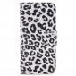 Leopard Pattern Magnetic Pu Leather Wallet Stand Case for iPhone SE 2020 / 7 4.7 inch - White