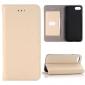 Lichee Pattern Card Slot Flip Stand TPU+Genuine Leather Case for iPhone SE 2020 / 7 4.7 inch - Beige