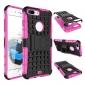 Shockproof Dual Layer Hybrid Armor Kickstand Protective Case for iPhone 7 Plus 5.5inch - Hot pink