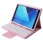Detachable Bluetooth Wireless Keyboard Stand Leather Case for Samsung Galaxy Tab S3 9.7 T820 - Pink