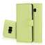 Genuine Leather Wallet Flip Cover Case Card Holder for Samsung Galaxy S8 - Green