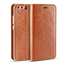 Crazy Horse Genuine Leather Flip Wallet Case for Huawei P10 Plus - Brown - Click Image to Close