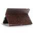 Crocodile Folio Flip Leather Stand Case Cover for iPad Pro 10.5-inch - Brown