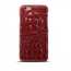 Crocodile Grain Genuine Cowhide Leather Back Cover Case for iPhone SE 2020 / 7 4.7 inch - Red