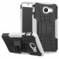 Hard and Soft TPU Hybrid Defender Kickstand Phone Case For Samsung Galaxy J7 Max - White