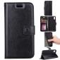 Crazy Horse PU Leather Case Flip Card Slot Wallet For iPhone X - Black