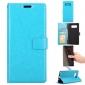 Crazy Horse PU Leather Case Flip Card Slot Wallet For Samsung Galaxy Note 8 - Light Blue