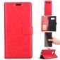 Crazy Horse PU Leather Case Flip Card Slot Wallet For Samsung Galaxy Note 8 - Red