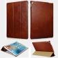 ICARER Vintage Genuine Leather Stand Folio Case For iPad Pro 12.9-inch 2017 - Brown