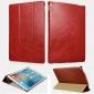 ICARER Vintage Genuine Leather Stand Folio Case For iPad Pro 12.9-inch 2017 - Red