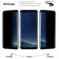 Privacy Anti-Spy Tempered Glass Screen Protector For Samsung Galaxy S8 / S8 Plus / S7 Edge - Black - Click Image to Close