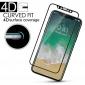Full Coverage 4D Curve Tempered Glass Film Screen Protector for iPhone X - Black