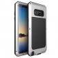 Aluminum Metal Shockproof Heavy Duty Cover Case for Samsung Galaxy Note 8 - Silver