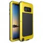 Aluminum Metal Shockproof Heavy Duty Cover Case for Samsung Galaxy Note 8 - Yellow