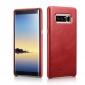 ICARER Genuine Real Leather Back Case Cover For Samsung Galaxy Note 8 - Red