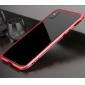 Premium Dual Color Aluminum Metal Frame Case for iPhone XS / X - Red&Silver