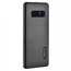 Aluminum Metal Bumper Frame Case+Carbon Fiber Back Cover For Samsung Galaxy Note 8 - Black - Click Image to Close