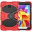 Hybrid Kickstand Shockproof Impact Resistant Rugged Armor Case For Samsung Galaxy Tab E 8.0 - Red