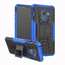 For Samsung Galaxy A8 2018 Case Rugged Armor Protective Cover with Kickstand - Blue