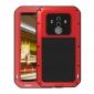 Shockproof Aluminum Metal Silicone Fully Body Protection Case for Huawei Mate 10 Pro - Red - Click Image to Close