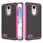 Full Body Hybrid Dual Layer ShockProof Protective Case For LG Tribute Dynasty / Aristo 2 - Hot pink