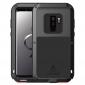 Shockproof Silicone Aluminum Metal Armor Heavy Duty Cover Case for Samsung Galaxy S9 - Black