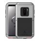 Shockproof Silicone Aluminum Metal Armor Heavy Duty Cover Case for Samsung Galaxy S9 - Silver