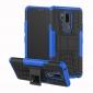 Case For LG G7 ThinQ Rugged Armor Shockproof Hybrid Kickstand Phone Cover - Blue - Click Image to Close