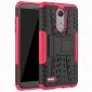 Case For LG K30 / K10 2018 Rugged Armor Defender Kickstand Phone Cover - Hot pink