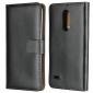 For LG K30 / LG K10 2018 Genuine Leather Stand Wallet Case with Card Slots&holder - Black - Click Image to Close