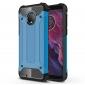 For Motorola Moto G6 Rugged Armor Hybrid Shockproof Back Case Cover - Blue