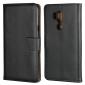 Genuine Leather Stand Wallet Case for LG G7 with Card Slots&holder - Black - Click Image to Close
