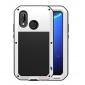 Metal Armor Shockproof Case Aluminum Cover For HUAWEI P20 Lite - White - Click Image to Close