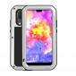 Shockproof Dustproof Aluminum Metal Tempered Glass Case For Huawei P20 - Silver - Click Image to Close