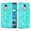 Fashion Glitter Bling Design Dual Layer Hybrid Protective Phone Case for LG Stylo 4 - Teal - Click Image to Close