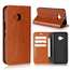 For HTC U11 Life Crazy Horse Genuine Leather Case Flip Stand Card Slot - Brown - Click Image to Close