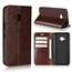For HTC U11 Life Crazy Horse Genuine Leather Case Flip Stand Card Slot - Coffee - Click Image to Close