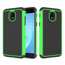 Hybrid Dual Layer Shockproof Protective Phone Case Cover For Samsung Galaxy J3 (2018) - Green