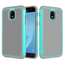 Hybrid Dual Layer Shockproof Protective Phone Case Cover For Samsung Galaxy J3 (2018) - Teal & Gray