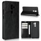 For Nokia 7 Plus Luxury Crazy Horse Genuine Leather Case Flip Stand Card Slot - Black