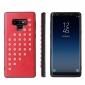 For Samsung Galaxy Note 9 Ultra-thin Star Soft TPU Leather Back Cover Case - Red - Click Image to Close