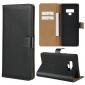 Genuine Leather Wallet Card Flip Case Cover for Samsung Galaxy Note 9 Black - Click Image to Close